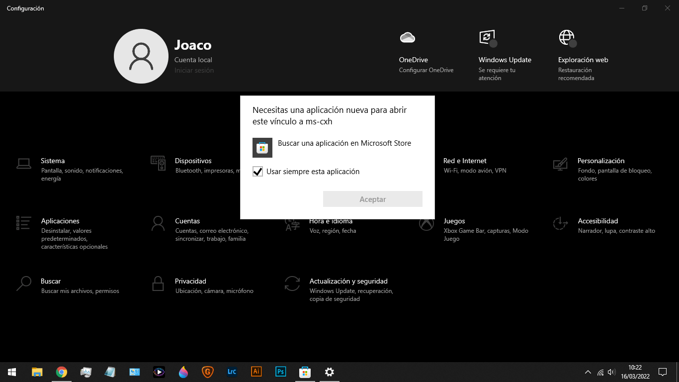 I can't login to my Microsoft account in settings, even in the ...