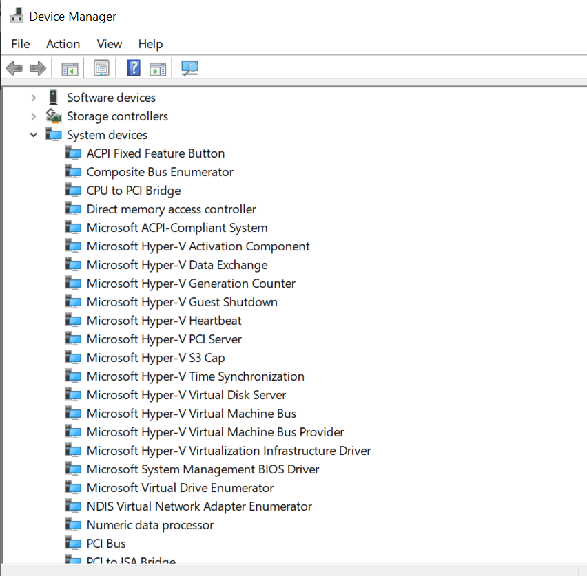 Why are Hyper V drivers showing in device manager when I have Win 11 ...