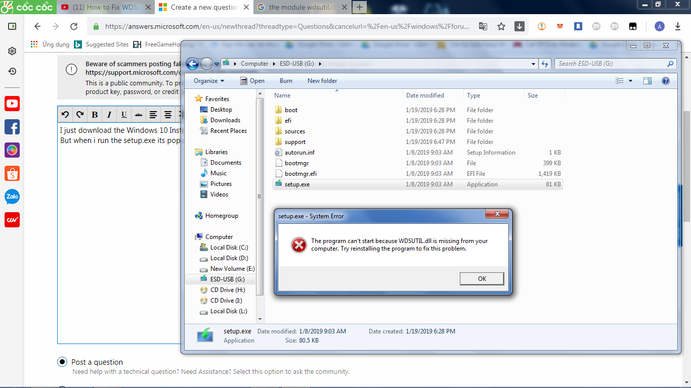 Windows 10 setup file corrupt? - Microsoft Q&A