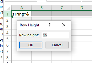 ExcelRowHeight