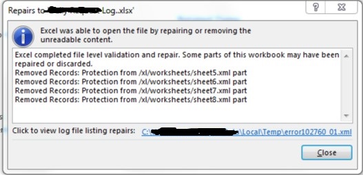 TEAMS - Excel document Corrupted: Error message - Microsoft Q&A