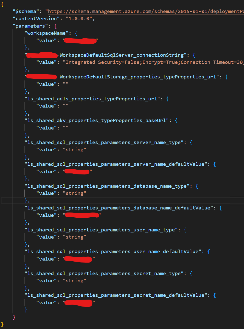 Finding ways to deploy to synapse using override parameter file instead ...