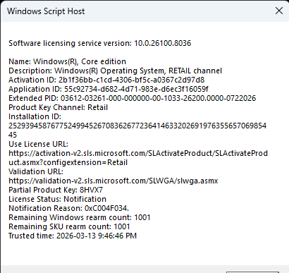 Windows Script Host 2026-03-13 9_53_49 PM