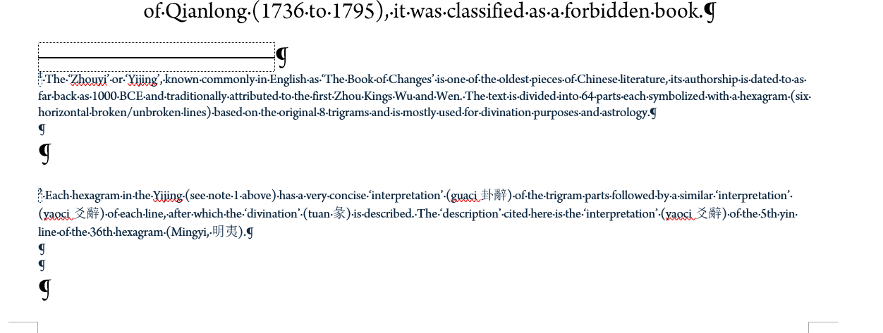 paragraphs