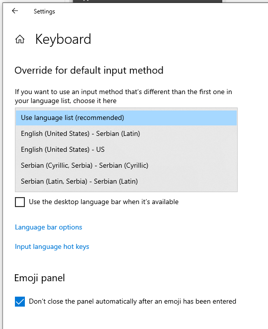 There is an extra keyboard layout in Language bar that I cannot change ...