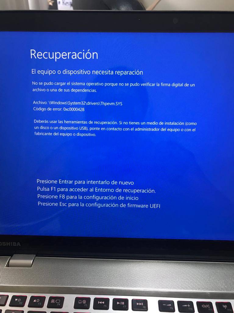 Código de error 0xc0000428 - Microsoft Q&A