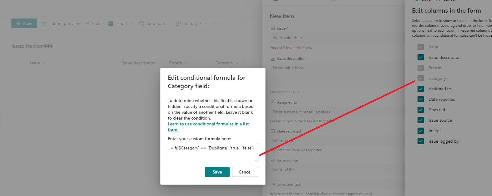 Show or hide columns in a list - Microsoft Q&A