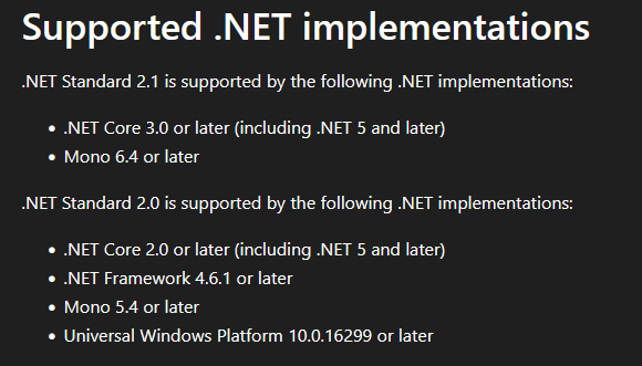 netstandardsupport