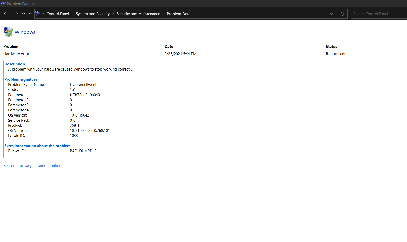 LiveKernelEvent Code 141 stopping me from gaming on my gaming pc ...