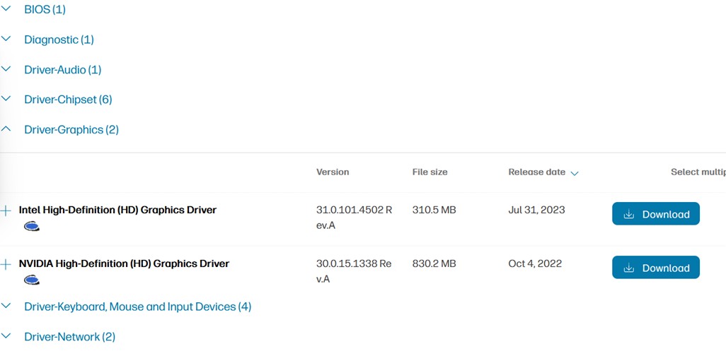 Intel High-Definition (HD) Graphics Driver
