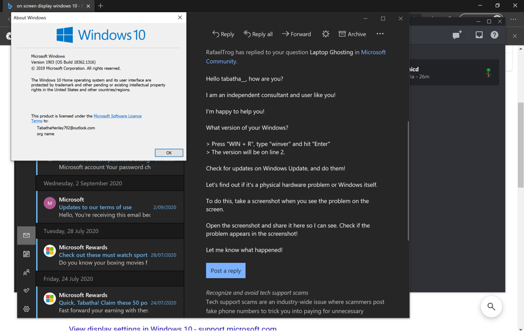 Laptop Ghosting - Microsoft Q&A