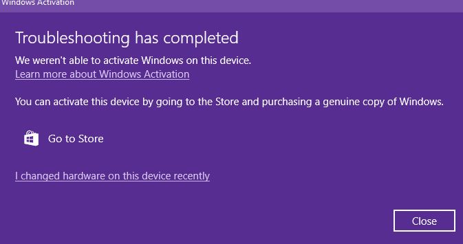 Windows 10 Activation after hardware change - Microsoft Q&A