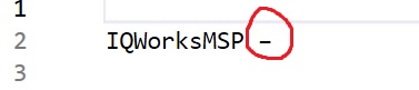 iqworksmsp encode 0