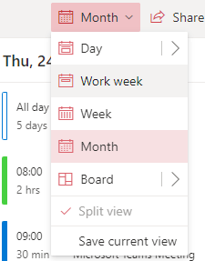 Default calendar view to work week - Microsoft Q&A