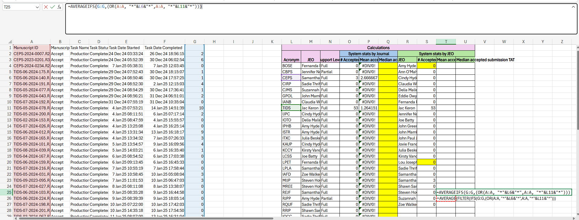 How to find average of column G if column A contains 