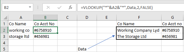 VLOOKUP WITH WILD CARD OR PARTIAL MATCH - Microsoft Q&A