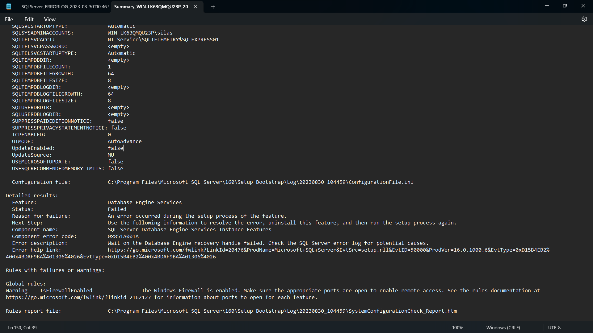 Unable to install sql server 2022 microsoft q a