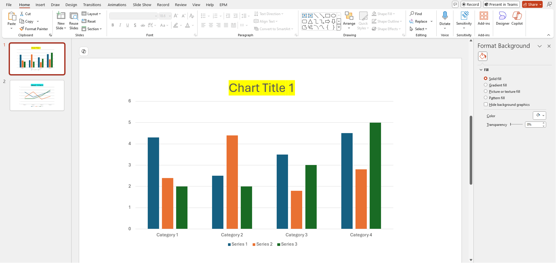 Saving title formatting in chart templates - Microsoft Q&A