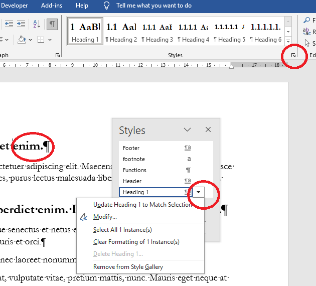 Header Formatting - Microsoft Q&A