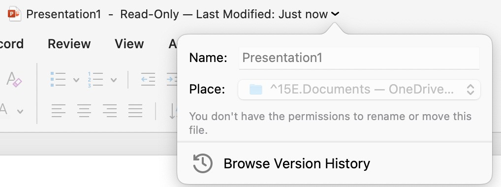 Presentations are read-only when opened by PowerPoint - Microsoft Q&A