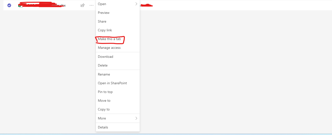 Error FileType selected not supported by this app in an excel tab ...
