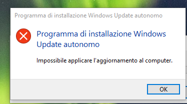 Impossibile applicare