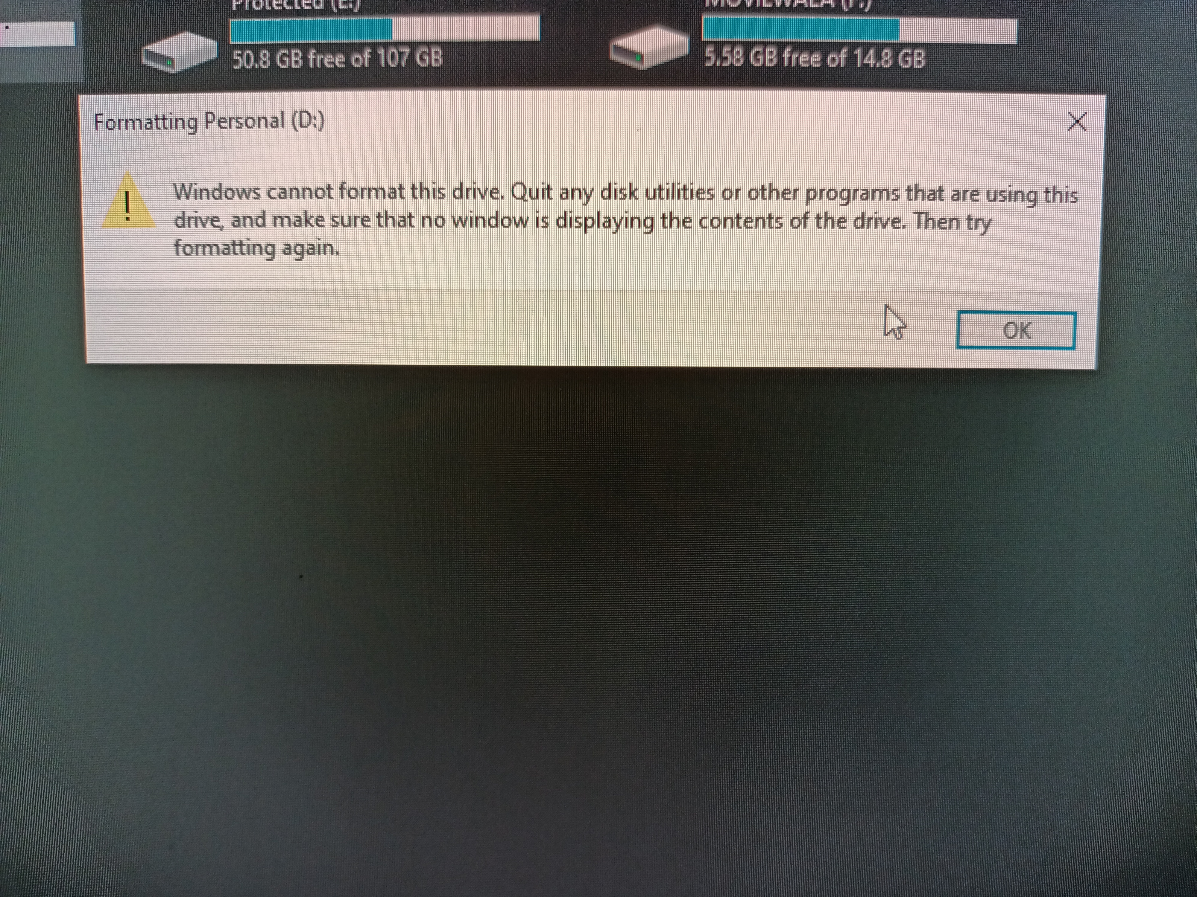 Partition error - Microsoft Q&A