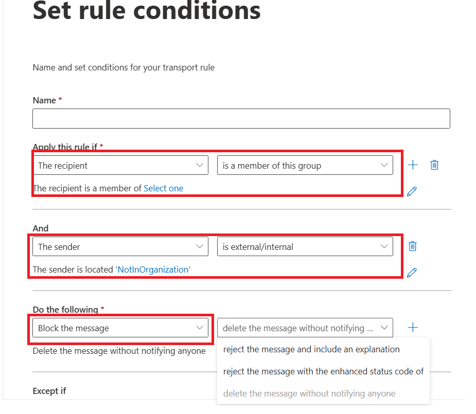 Blocking external email from pupil accounts - Microsoft Q&A