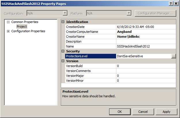 SSIS - ProtectionLevel