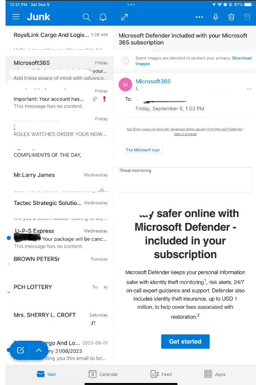 Why does Outlook mark Microsoft email as Junk Email? - Microsoft Q&A