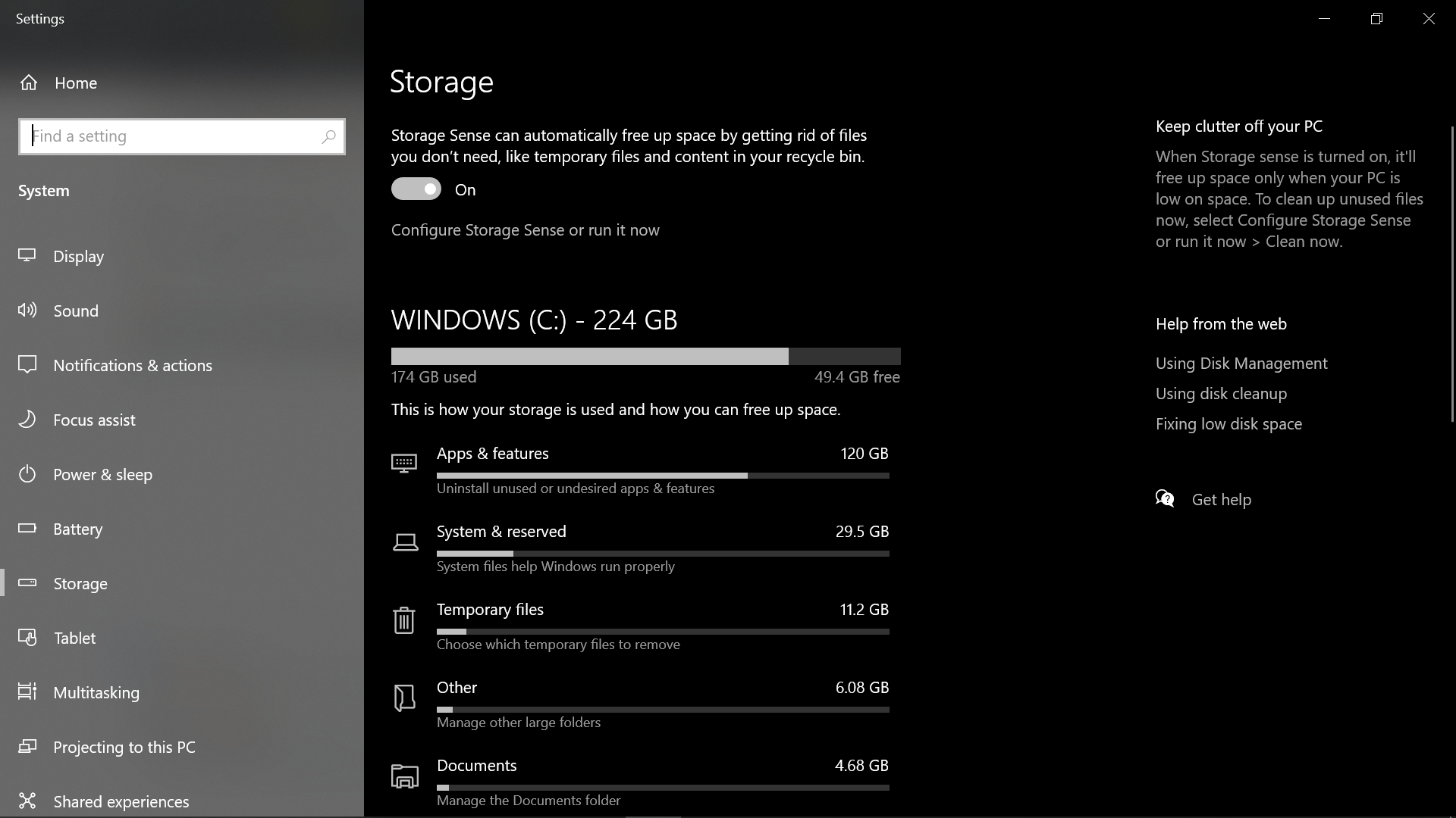 windows storage error - Microsoft Q&A