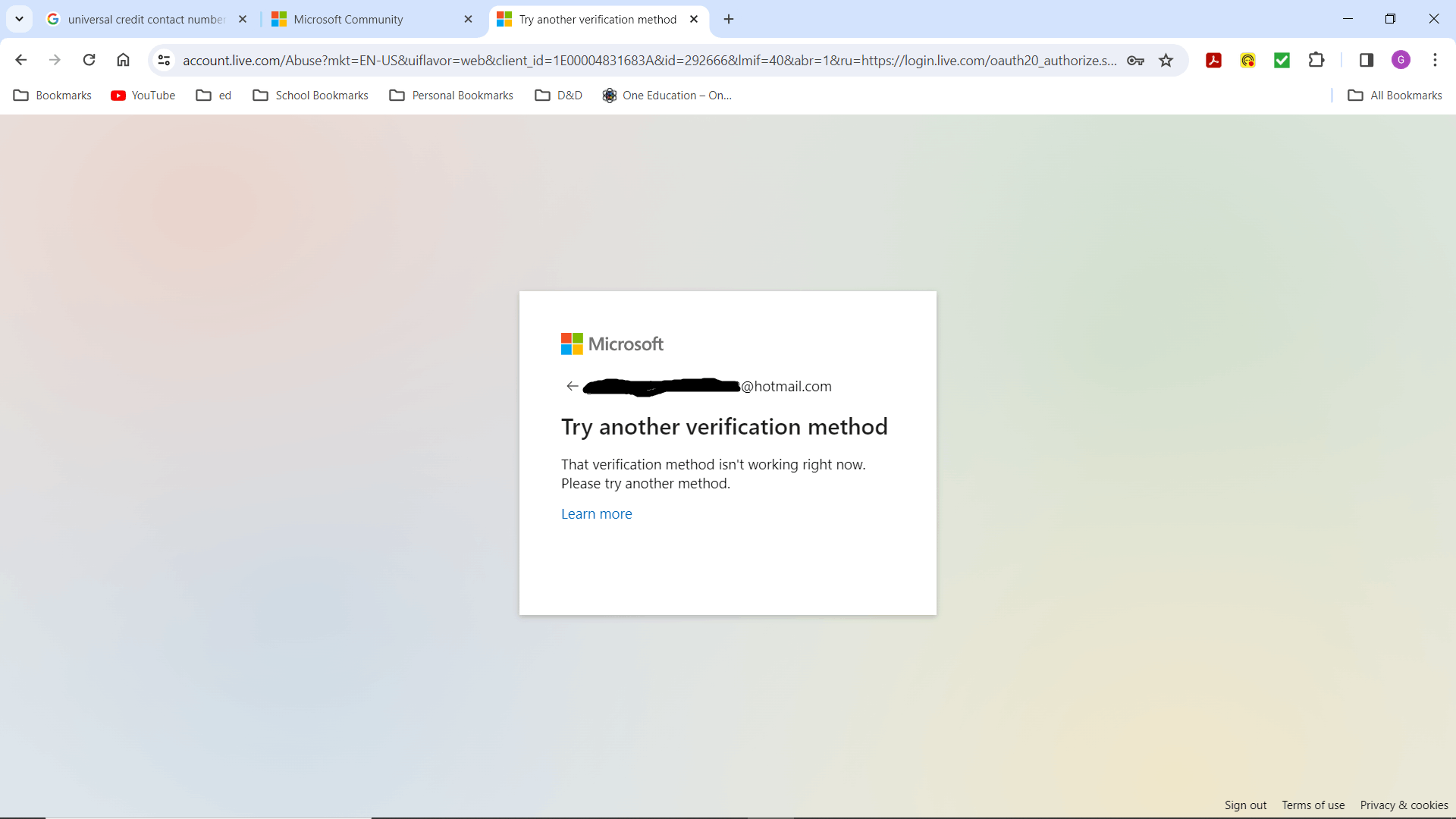 Please help me access my account - Microsoft Q&A