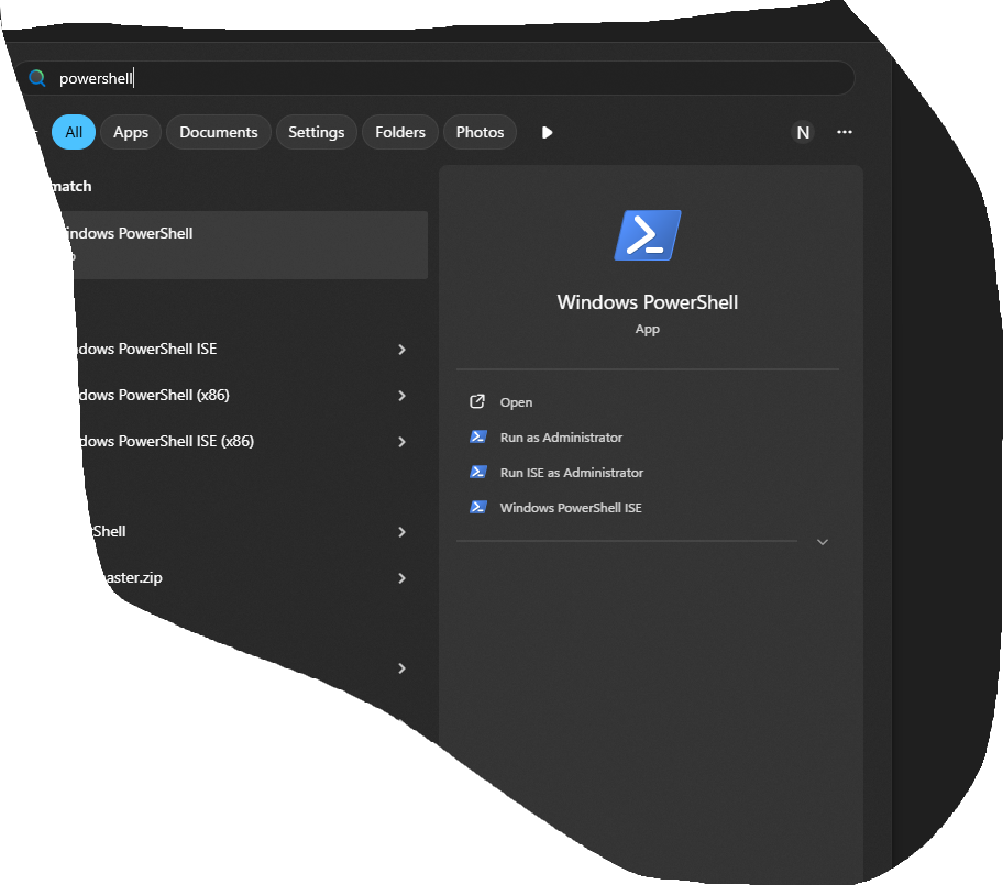 powershell run as admin