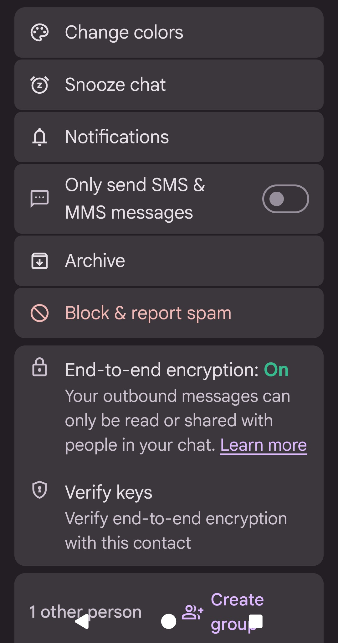 Phone Link Problem with RCS Chat