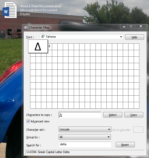 can delta and other greek characters be used in filenames - Microsoft Q&A