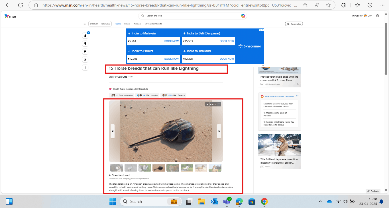 Request for Assistance in Reporting Misleading Information on MSN News ...