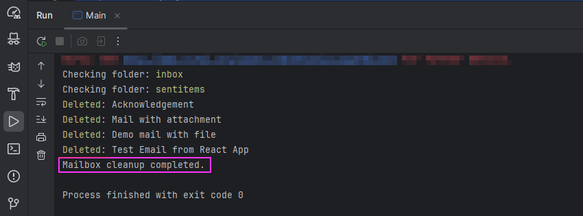 MS Graph API SDK V5-How to clean up the cloud mailbox periodically like ...
