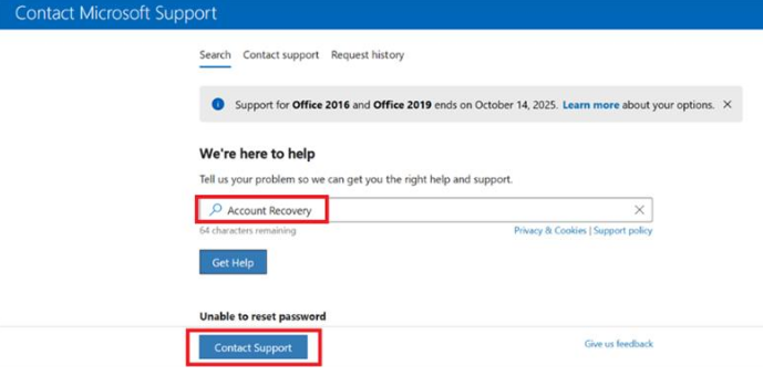 Unable to Reset Microsoft Account Password – No Access to Security Info ...