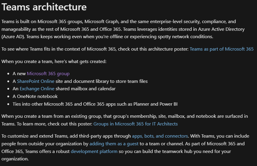 Looking for Teams Architecture Articles or Resources - Microsoft Q&A