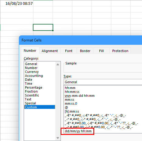 I like to use the date format dd/mm/yy hh:mm. - Microsoft Q&A