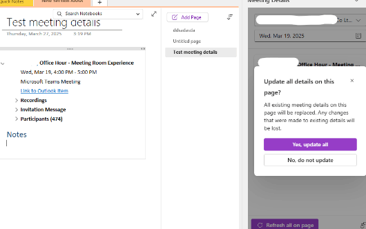 OneNote - Error Received when attempting to 