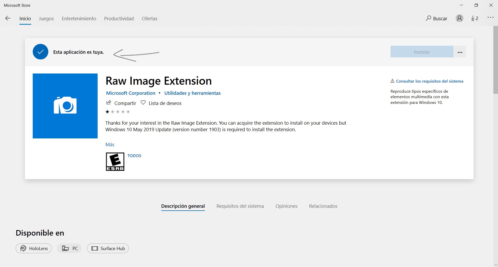 Extensión Imagen Raw : Windows 10 - Microsoft Q&A