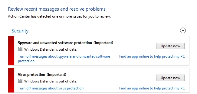 windows defender failed to update - Microsoft Q&A