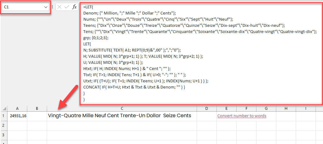 Convert numbers into words - Microsoft Q&A