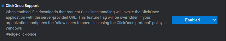 Edge Chromium ClickOnce Prompts - Microsoft Q&A