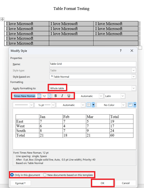 auto format of the table after I click tab problem - Microsoft Q&A
