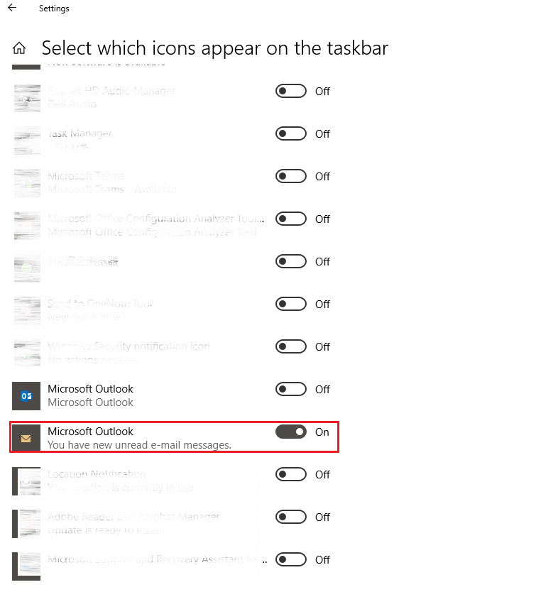 Outlook Taskbar not displaying unread mails(new emails) icons ...