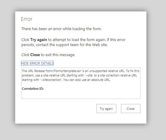 Publish InfoPath Form to MS Teams/SharePoint 365 - Microsoft Q&A