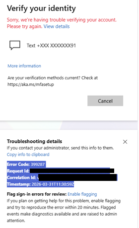 Unable to access MFA setup due to unavailable phone number - Microsoft Q&A