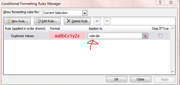 Excel Conditional formatting with colour - not working - Microsoft Q&A